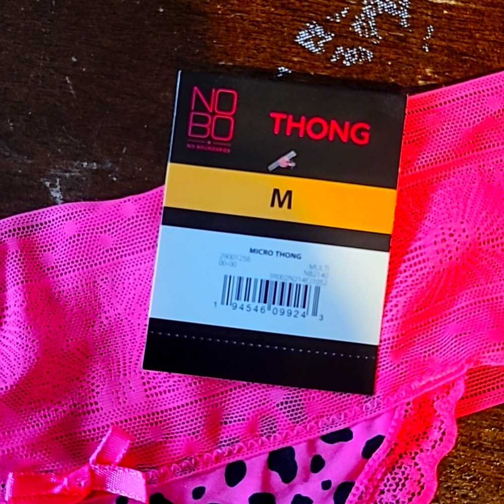 Hot pink thong